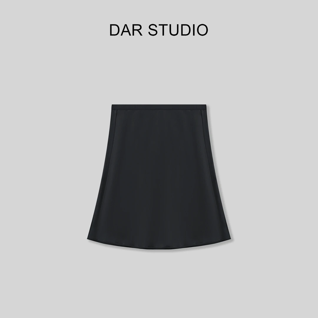 DAR STUDIO  70 醋酸夏季新款休闲百搭半身裙24023