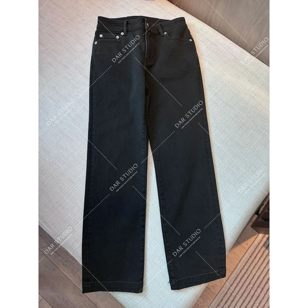 DAR STUDIO 深圳货【摩登牛仔】2024秋冬新款显瘦小脚牛仔裤84020
