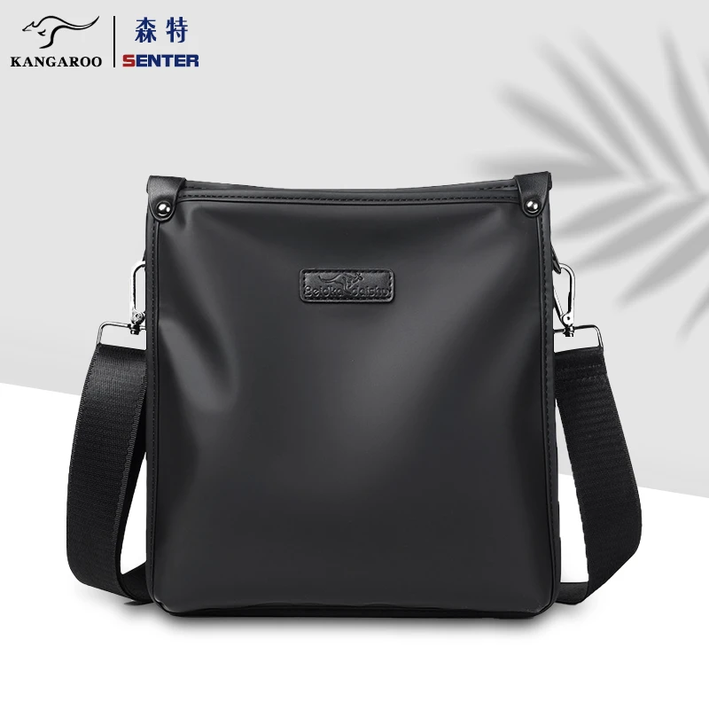 男士包包单肩斜挎包高品质大容量简约通勤休闲公文商务包邮差包男