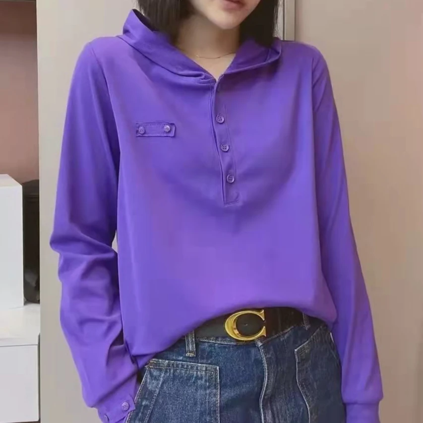 春秋季新款连帽女卫衣上衣长袖宽松时尚休闲百搭显瘦网红洋气t恤