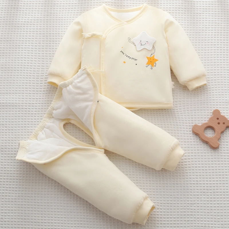 新生儿婴儿棉衣套装加厚亲肤外套冬季初生儿保暖衣服a类加厚棉袄