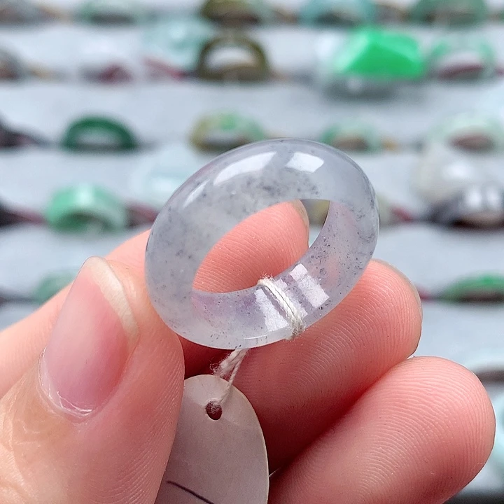 翡翠戒指未镶嵌14-15号