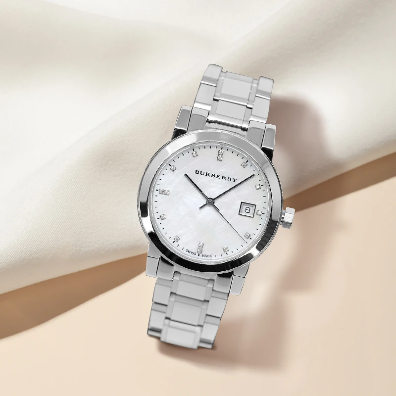【香港专属】Burberry/博柏利 BU9125女式不锈钢手链腕表34mm