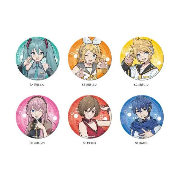 初音未来MIKU piapro联动角色吧唧徽章 盲盒代拆