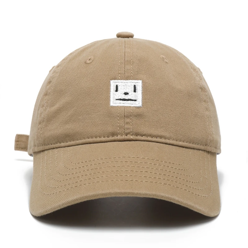 freerabbitII大头围显脸小表情百搭鸭舌帽简单帽子街头时尚棒球帽