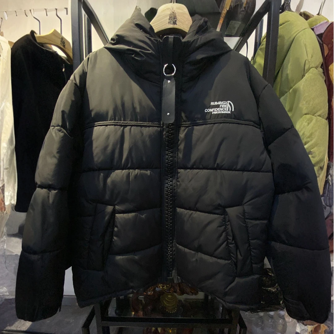 大码男装180斤-300斤保暖大拉链棉服男士