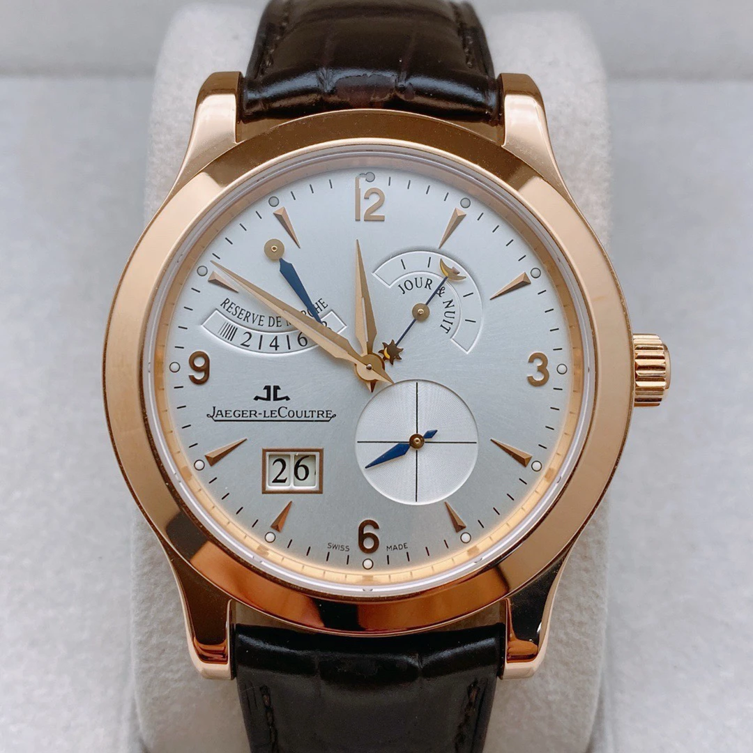 99新 Jaeger-LeCoultre/积家 大师8日链 41mm 折叠扣 玫瑰金