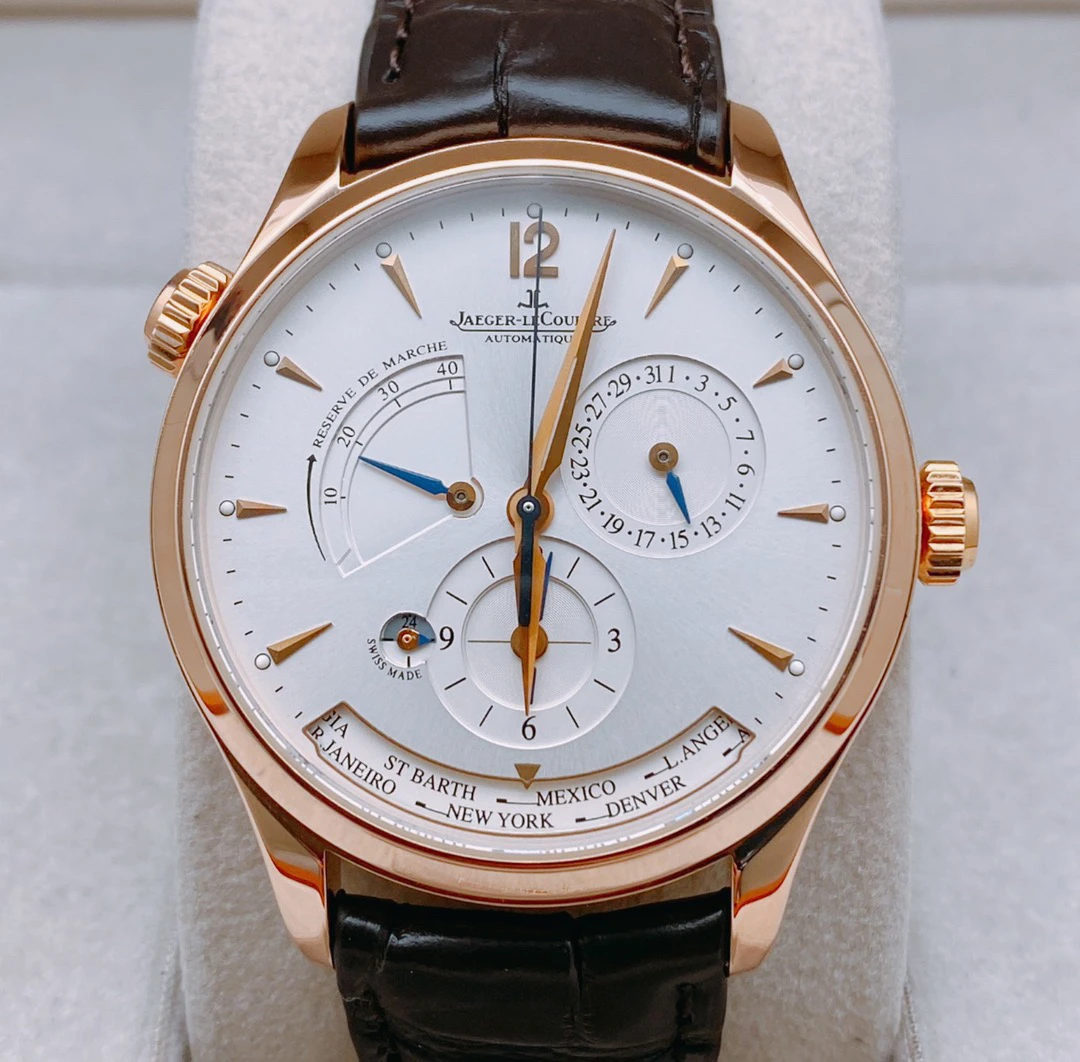99新 Jaeger-LeCoultre/积家 地理大师 39mm 自动机械 玫瑰金