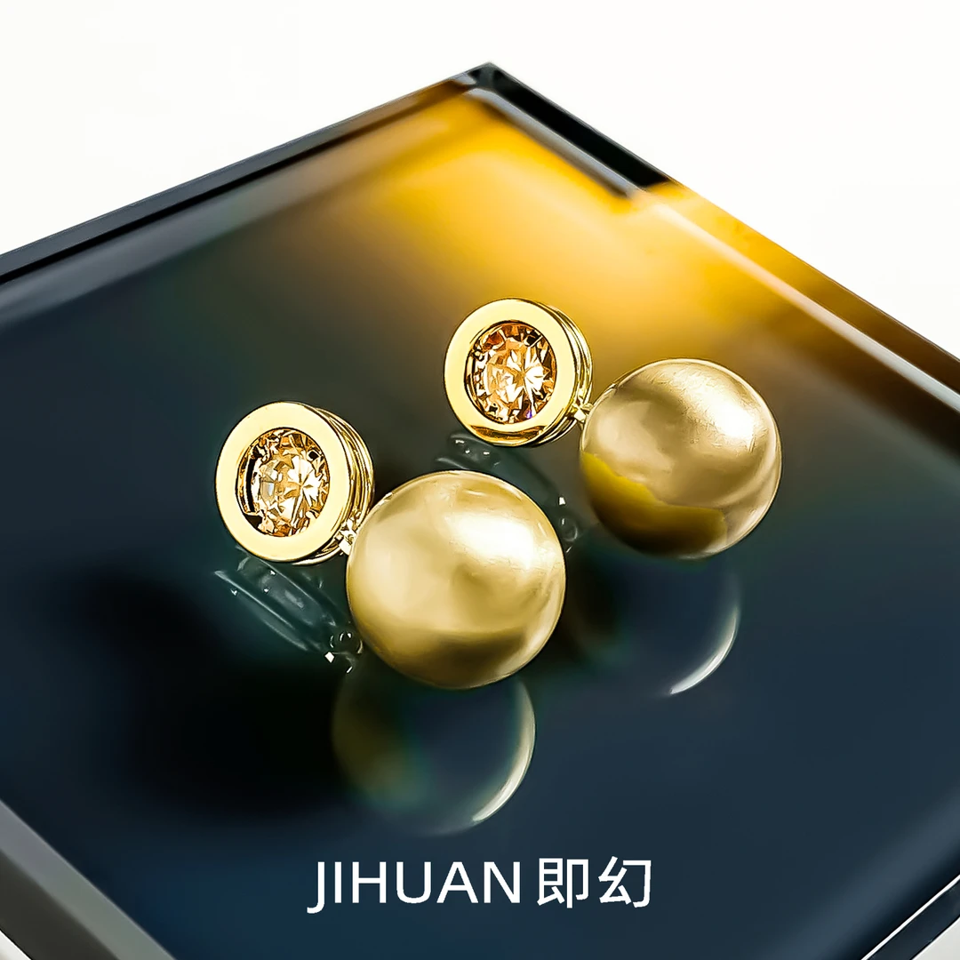 铜合金耳饰 欧美时尚轻奢优雅百搭高端独特精致气质耳环 S-8611
