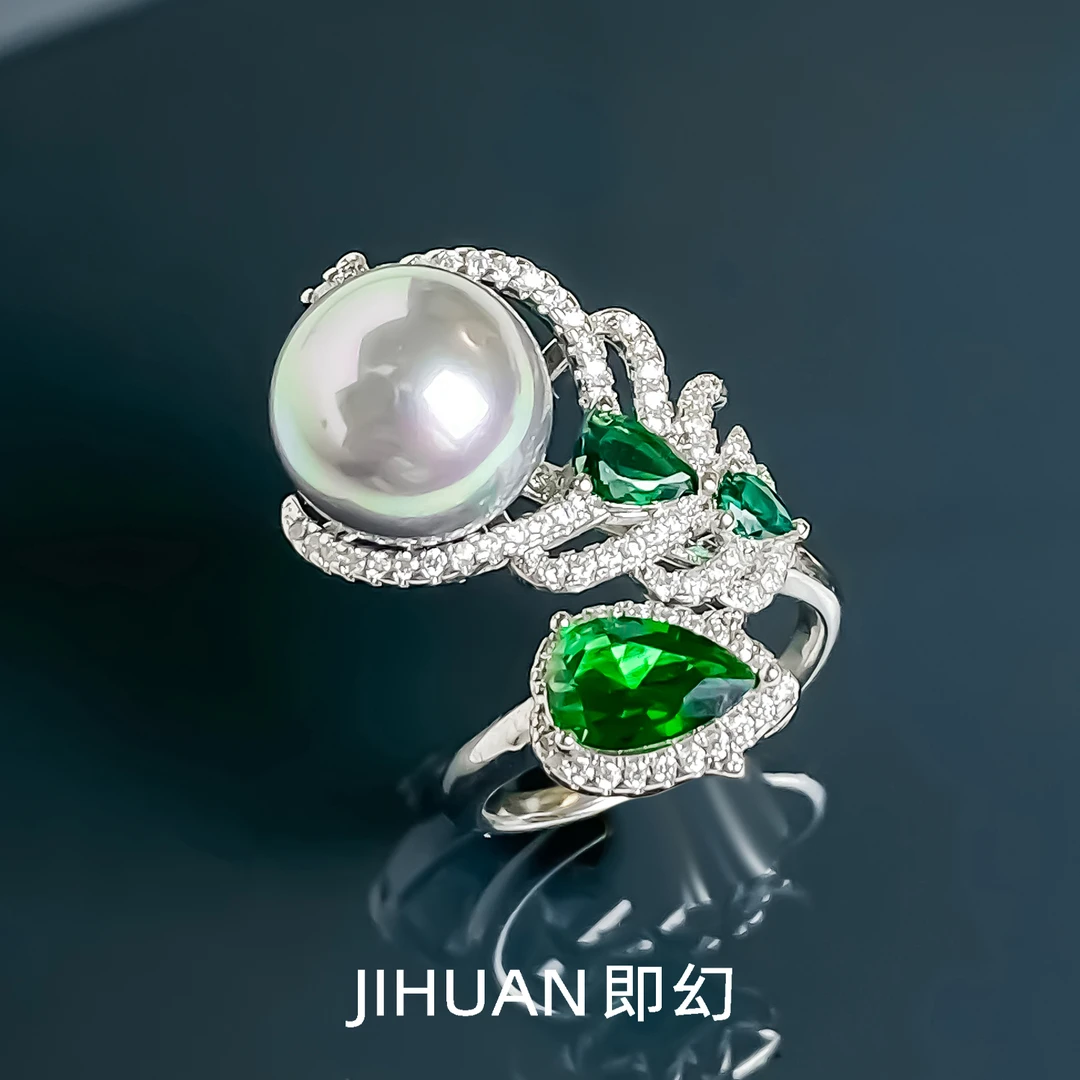 即幻 铜合金戒指 欧美复古个性小众轻奢气质时尚银色指环GR-8250