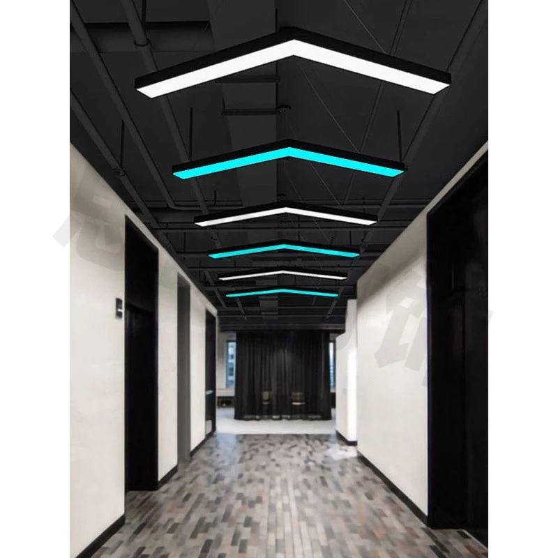 led箭头造型灯指示灯办公室台球厅过道健身房网吧工业风创意吊灯