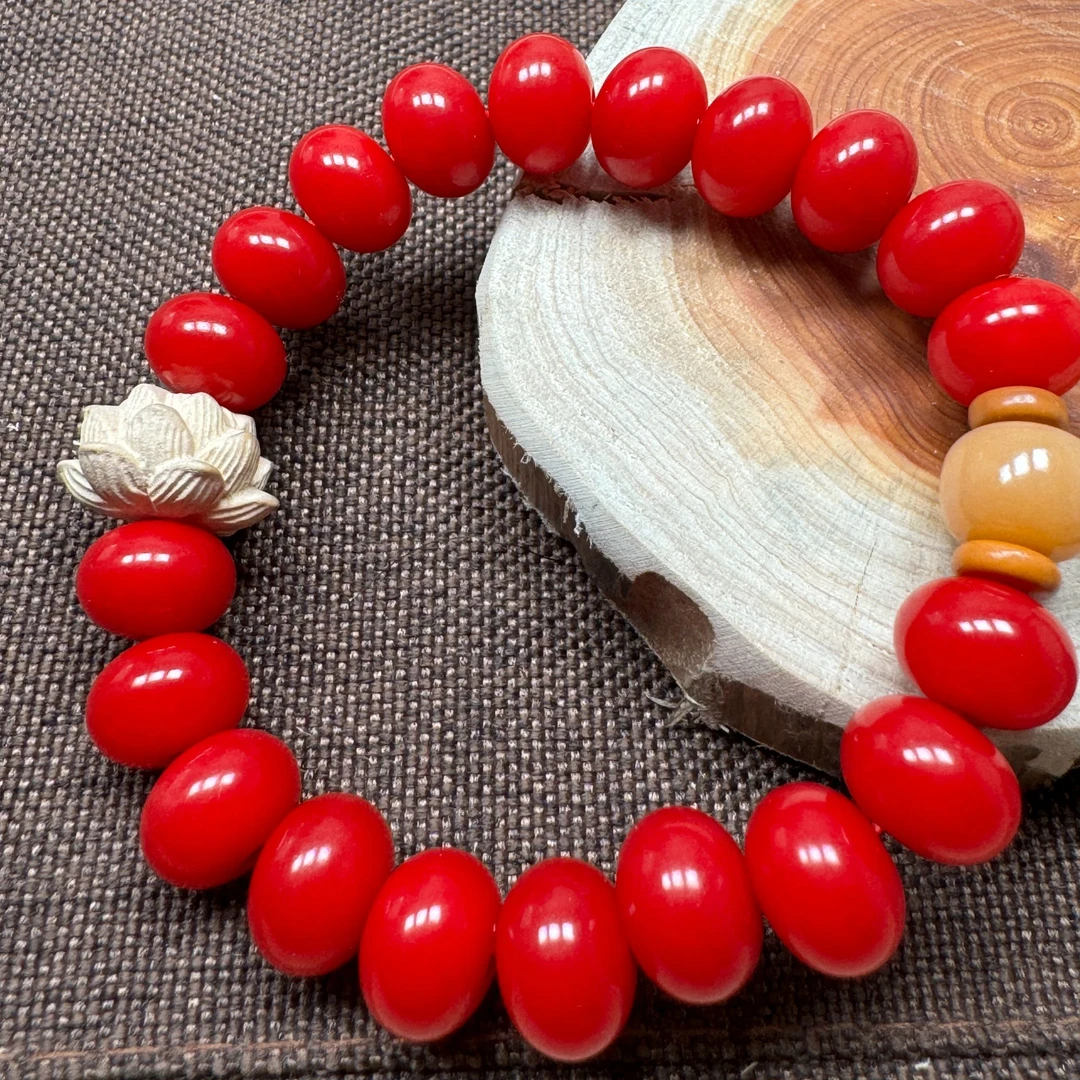 【红玉添香】单圈菩提手串（送盘玩袋）