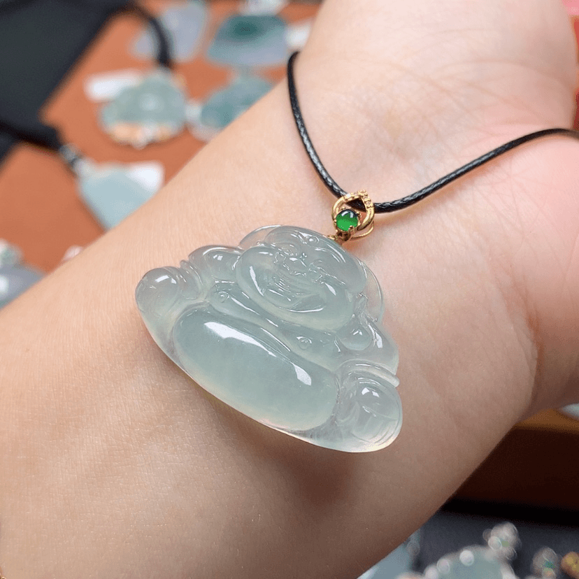 【闪购商品】翡翠颈饰18K金镶嵌