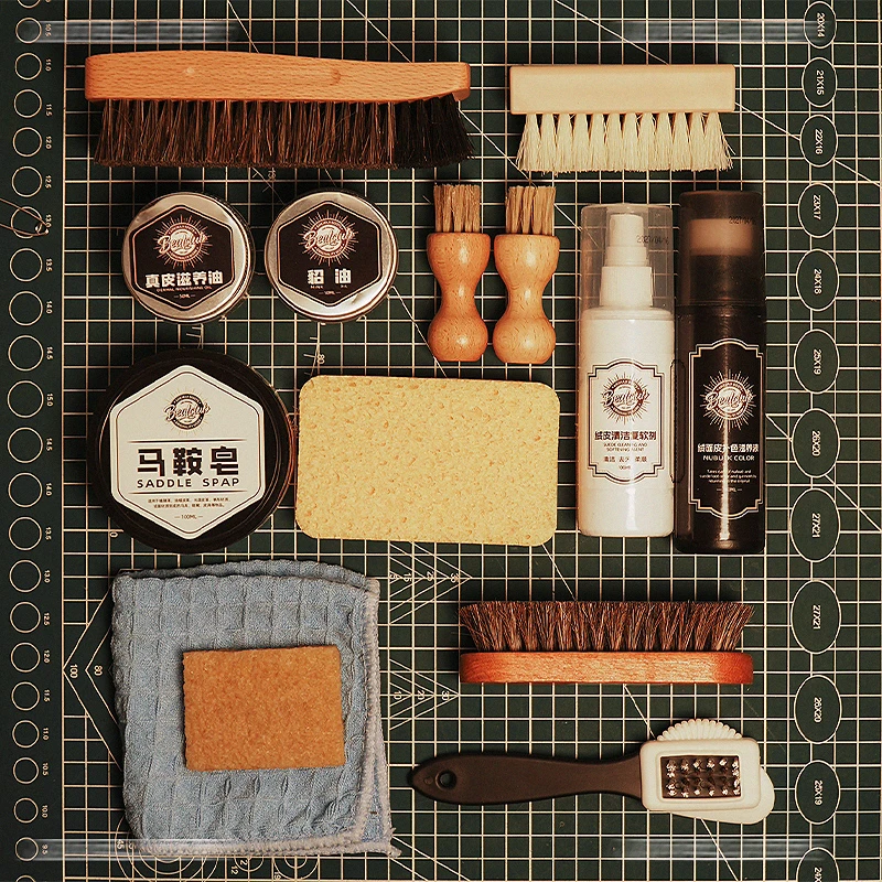 专业鞋面清洁护理大礼包3/4/5/15件套绒面皮保养套装