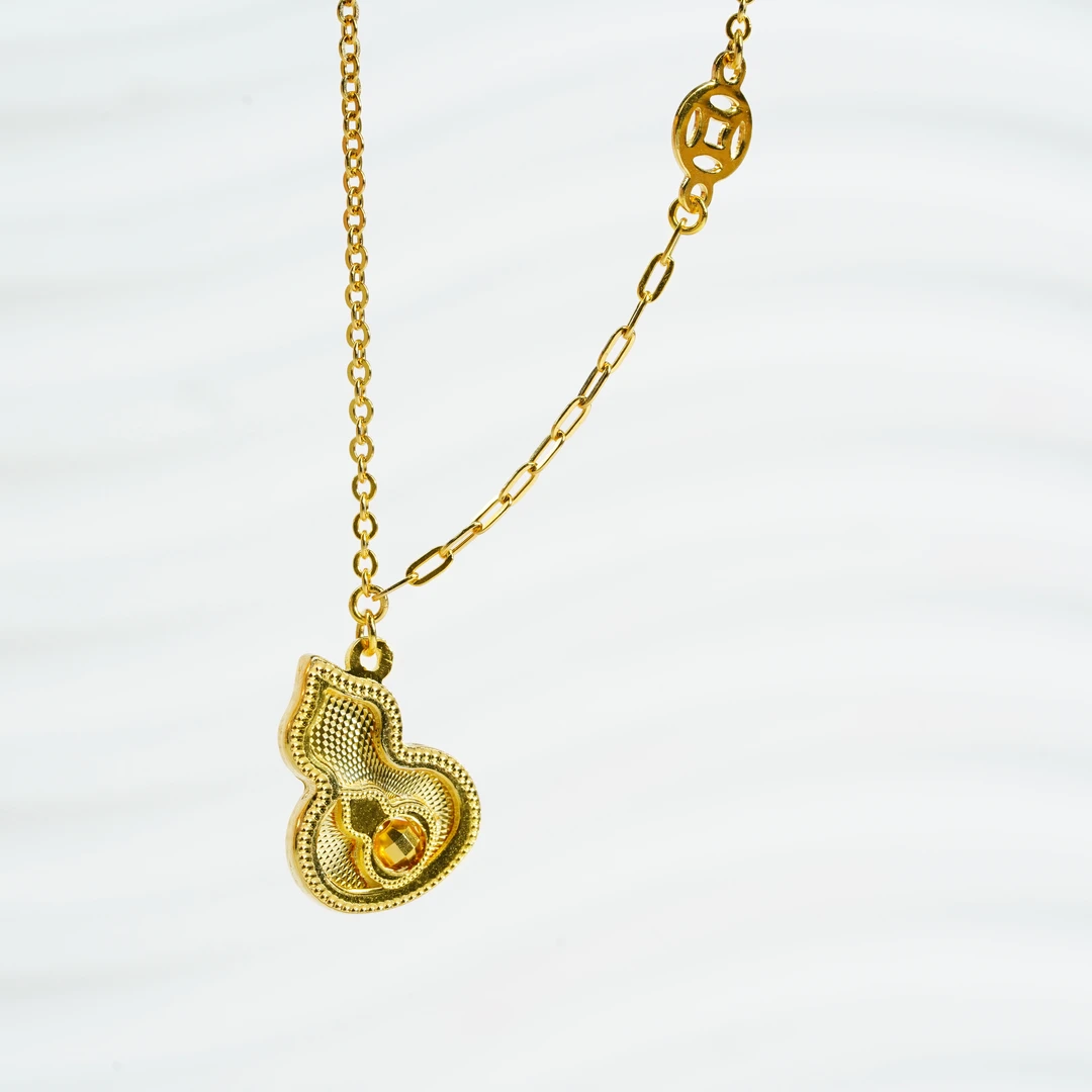 足银银制品 【小北好物】足银套链9-16QH44X87【尺寸约12*15mm】