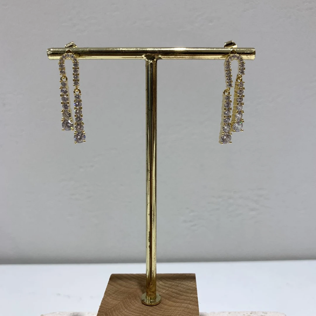 非金属亚克力耳饰  5223 简约百搭细闪耳钉耳饰