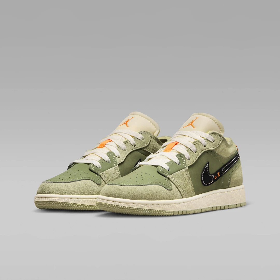 AIR JORDAN1 Low SE舒适时尚 防滑耐磨 低帮篮球鞋绿色FD9092-300