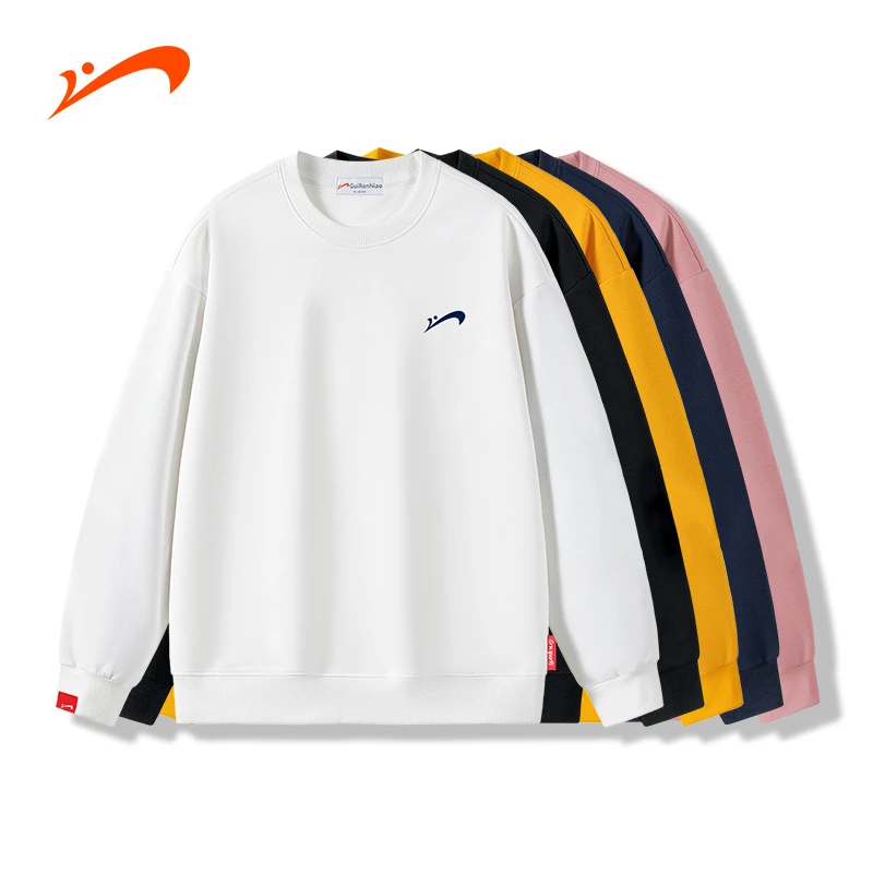 贵人鸟2025春季新款运动卫衣简约情侣时尚休闲百搭男女款圆领卫衣