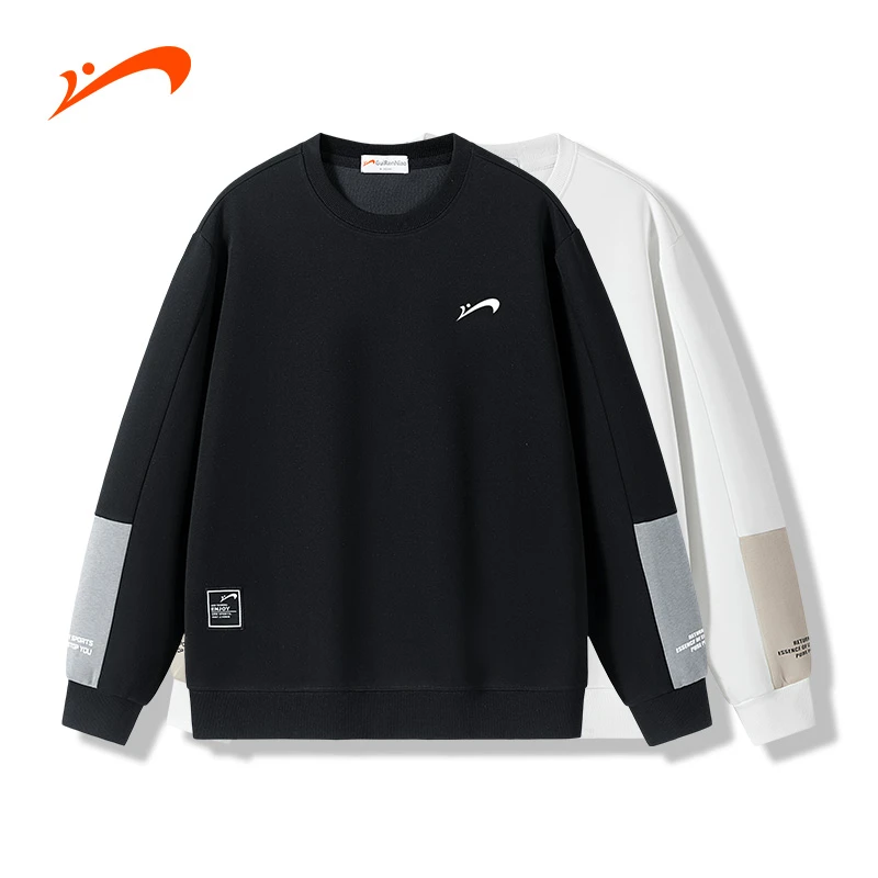 贵人鸟2025春季新款情侣卫衣圆领宽松休闲运动男女同款套头上衣衫