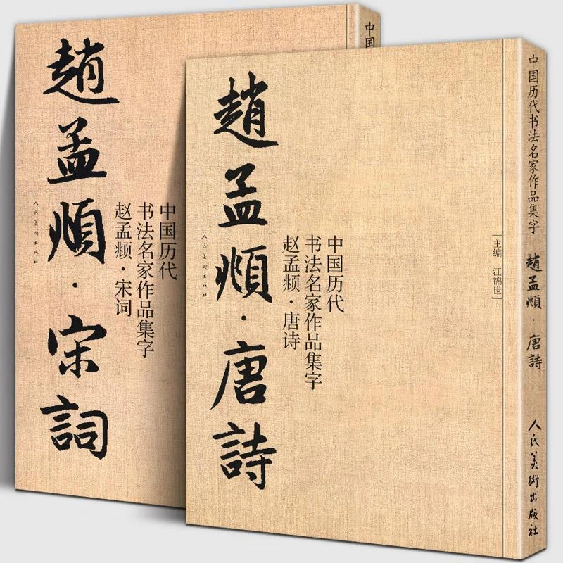 全套2册 赵孟頫宋词+唐诗 中国历代书法名家作品集字