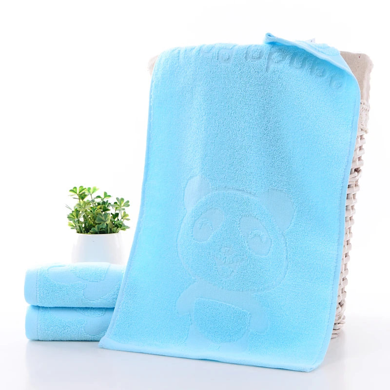 25*50儿童毛巾洗脸家用可爱卡通百百棉薄款亲肤柔软吸水透气速干