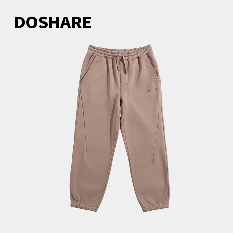 【渡十二】034款2025新款加绒加厚摇粒绒保暖休闲束脚卫裤