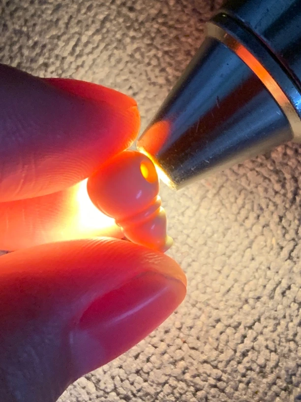 小奶嘴8，10，12三通这看，纯天然猛犸牙全品无暇三无原色三通