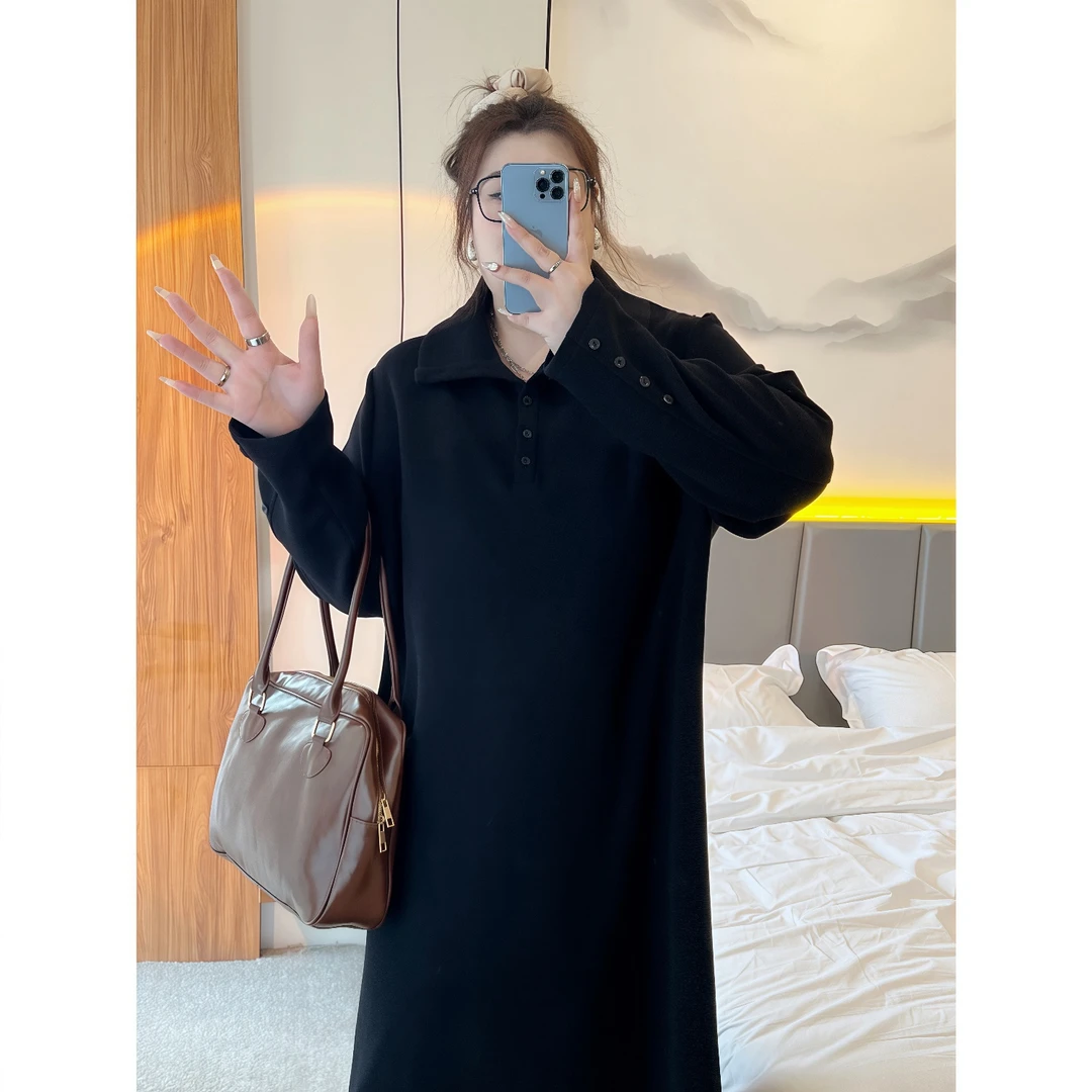 【晓晓家】断码捡漏~高阶女友 / 韩系堆堆领针织连衣裙8066花契