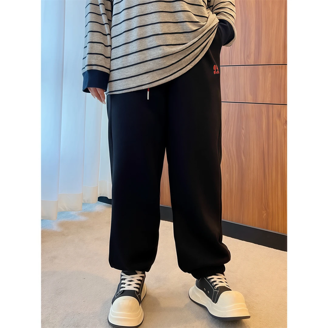 【晓晓家】断码捡漏~黑马骑士 / 百搭加绒款休闲卫裤13049花契胖mm