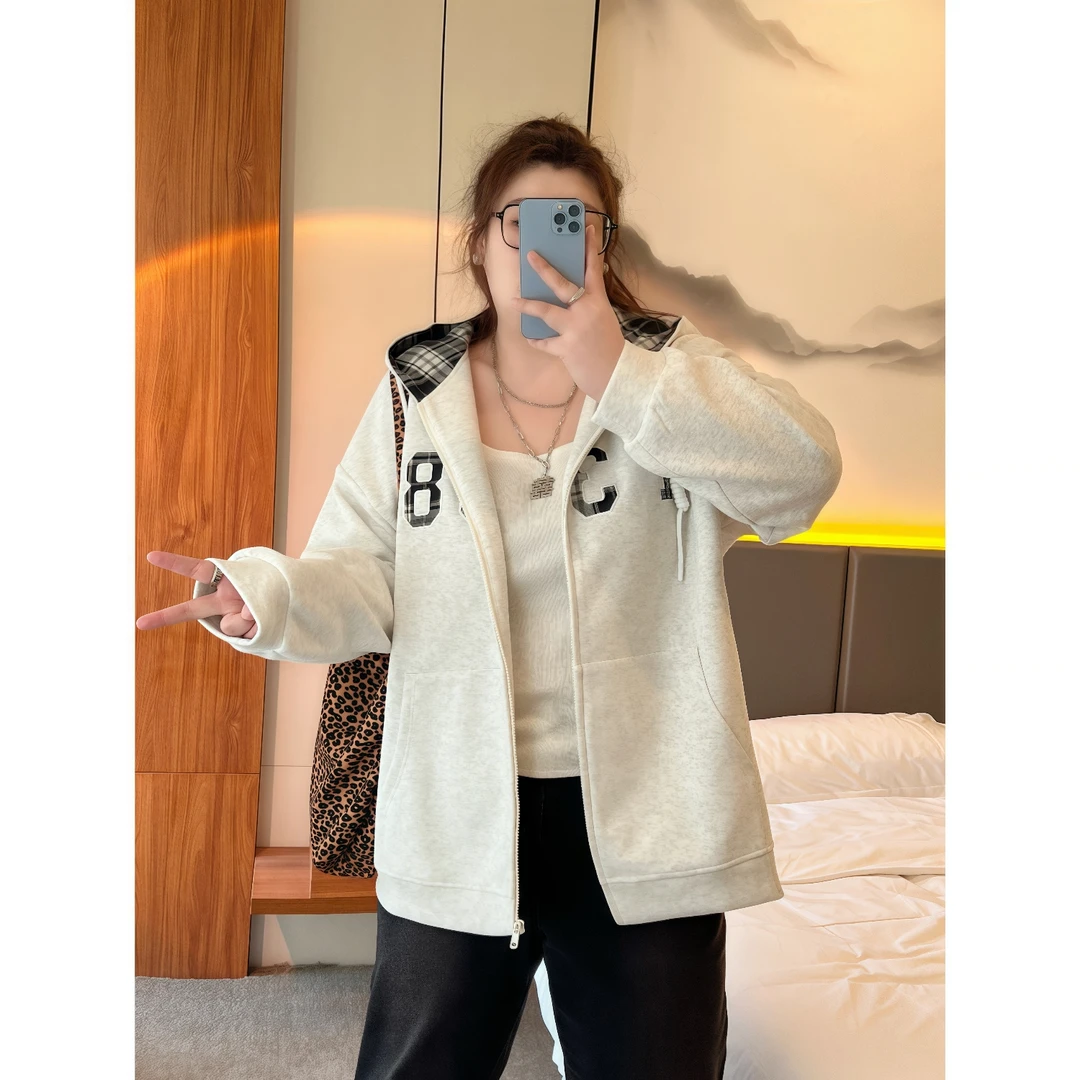 【晓晓家】断码捡漏~柏林街头 /空气层格子贴布绣卫衣外套12087花契