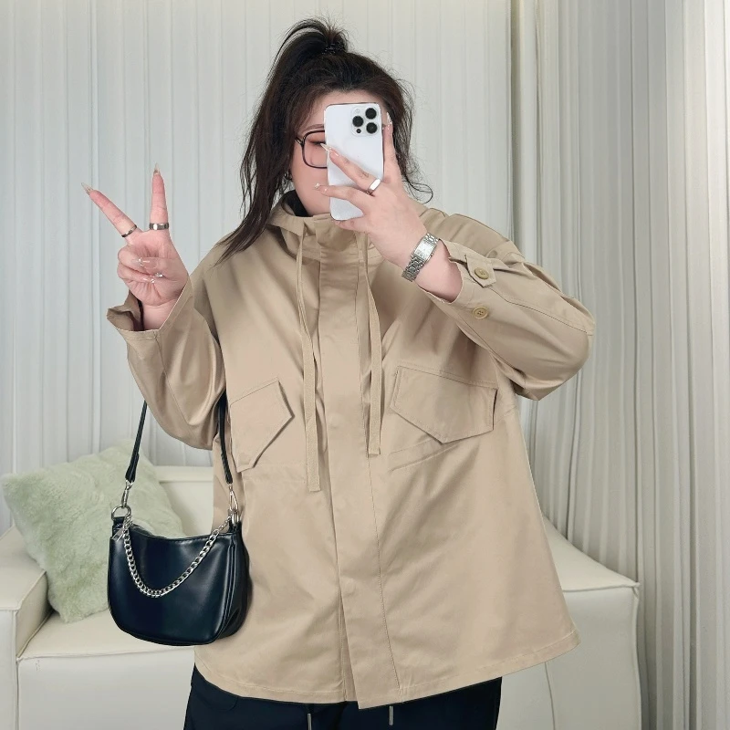 【晓晓家】断码捡漏~哈灵顿街 / 连帽炸街风衣外套11392