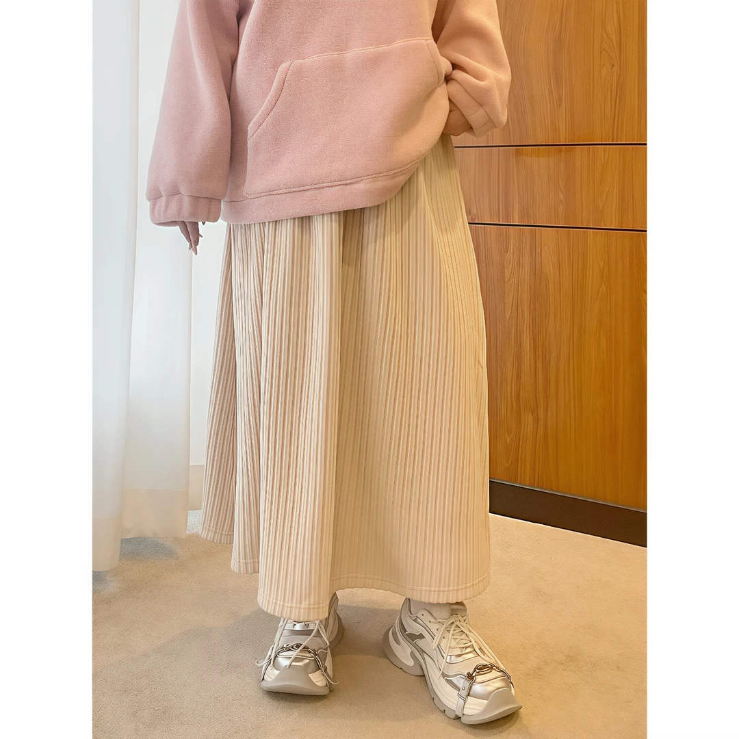 【晓晓家】断码捡漏~氛围美神 / 敲遮肉显瘦磨毛半身裙12314花契