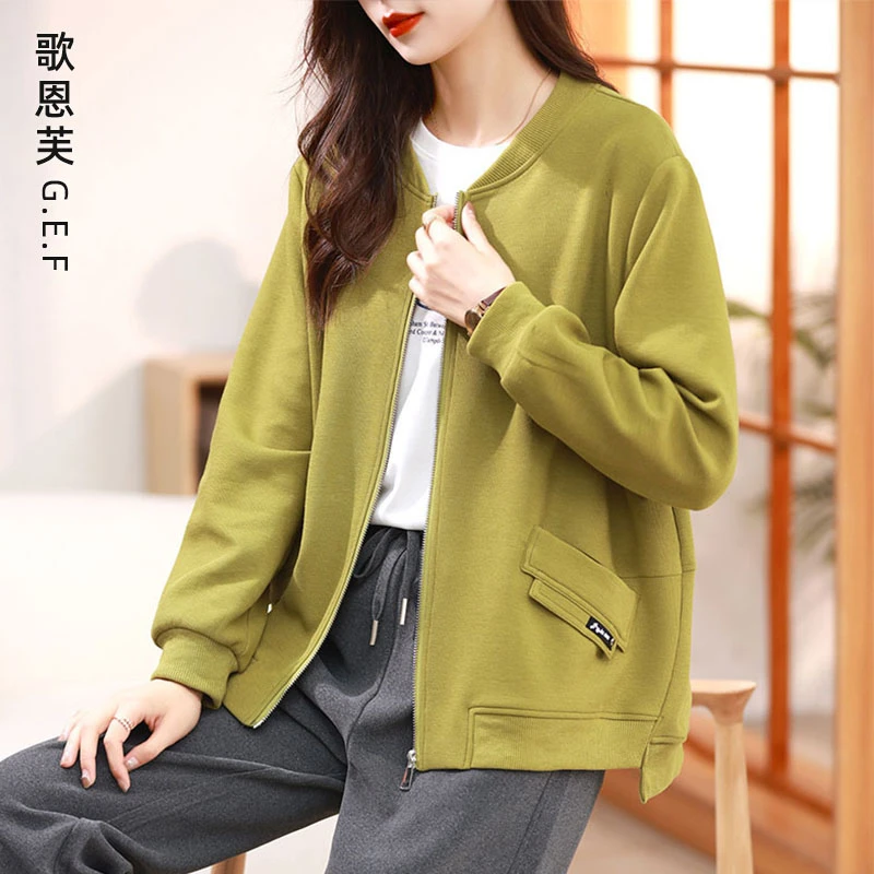 外套女春秋装2025年新款小个子短款早春上衣时尚休闲开衫卫衣外套