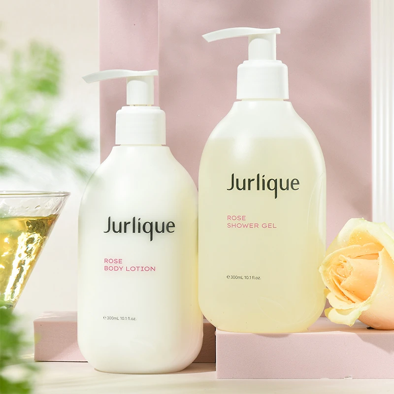 Jurlique/茱莉蔻玫瑰沐浴露身体乳300ml+300ml滋润柔肤夏季 送礼