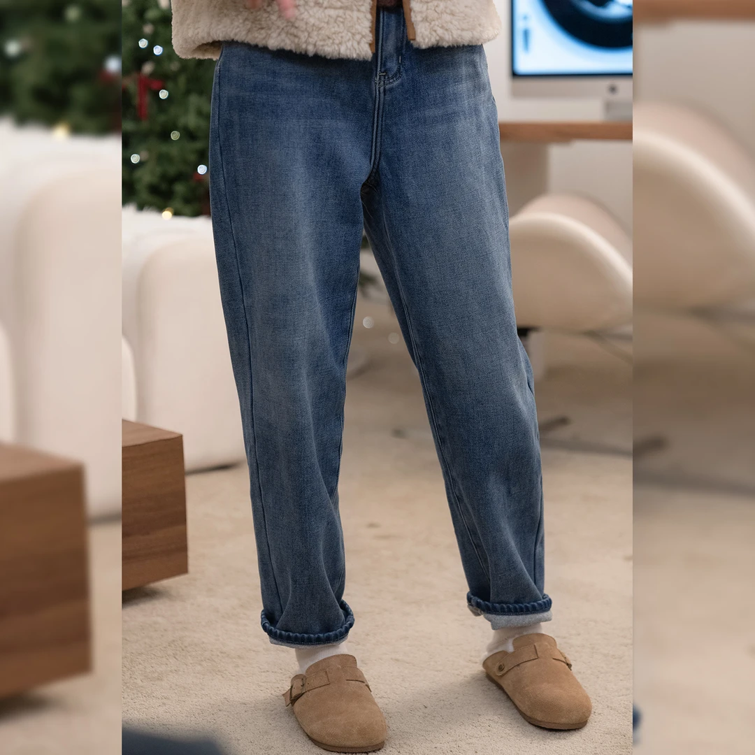 「现货」【暖炉丹宁】双腰袢牛仔裤FS310X006