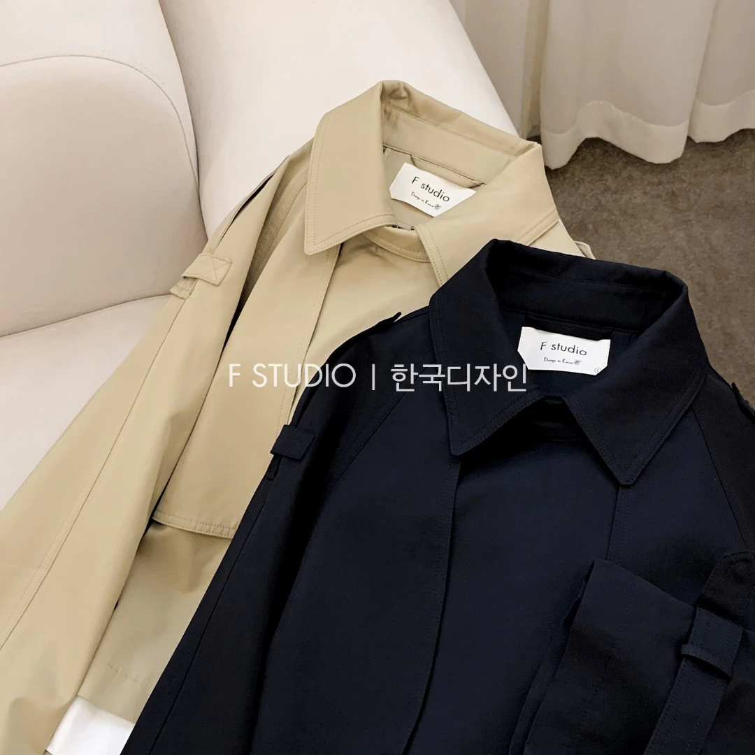 「现货」【英伦雨季】大翻领短外套FS302W007