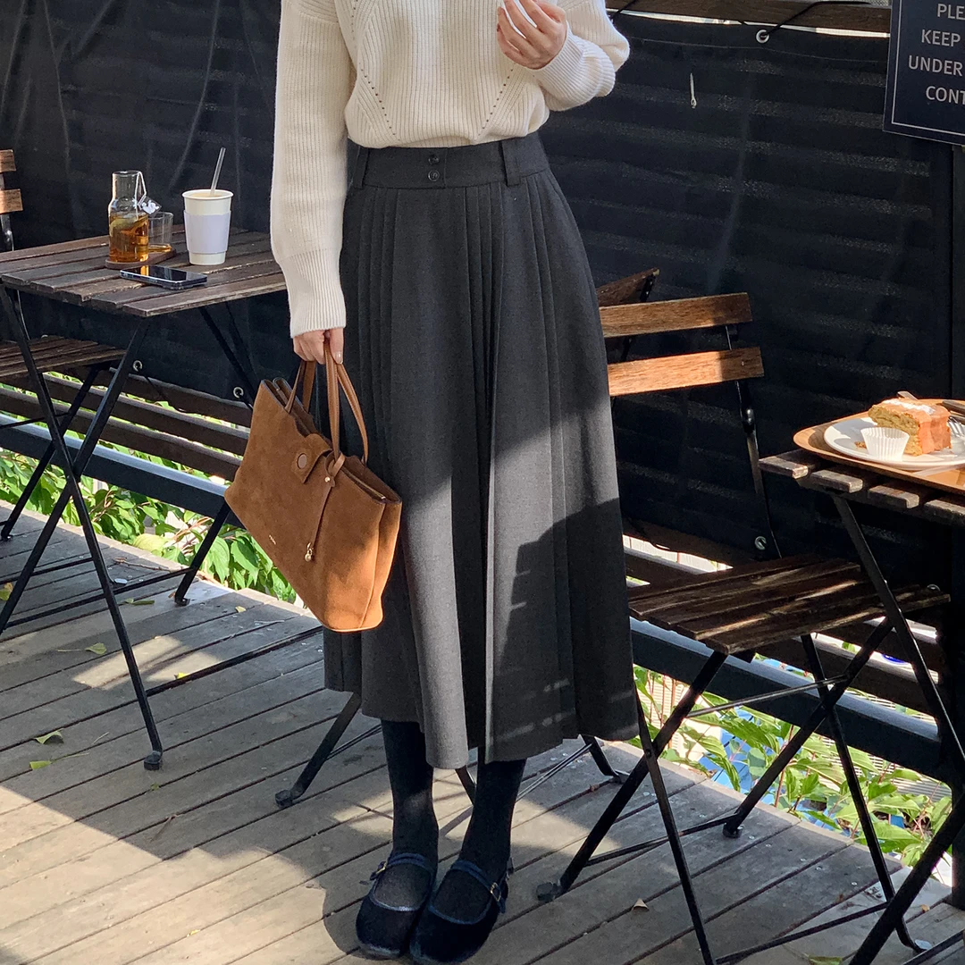 【现货】【风琴佳人】FS409X056压褶长裙