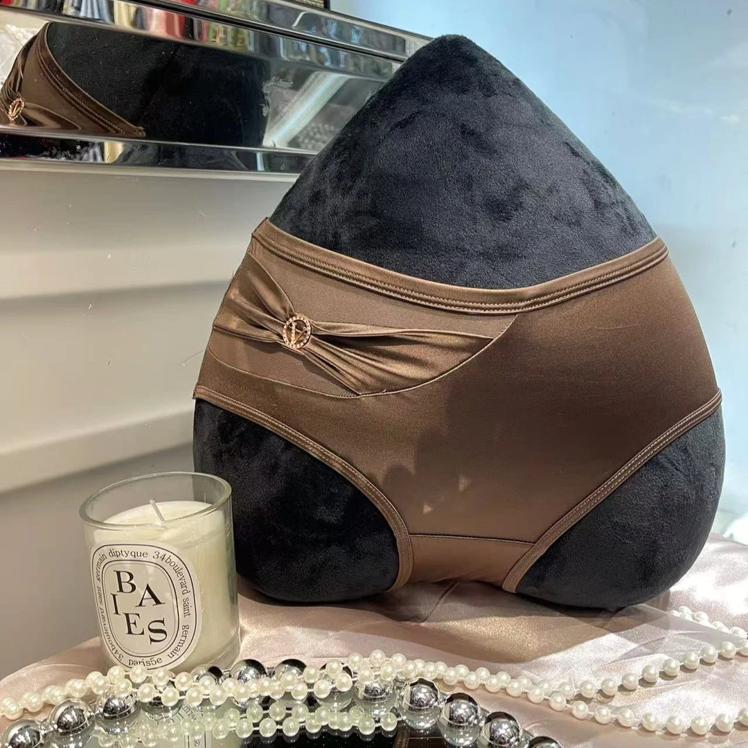 法式缎面镂空舒适弹力性感女士薄款诱惑内裤