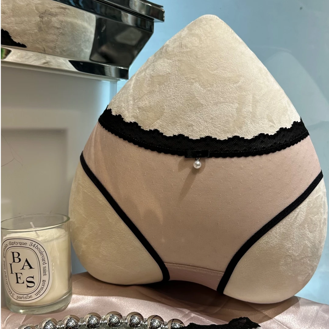 “私房微醺”细沙蕾丝透明大码女神内裤