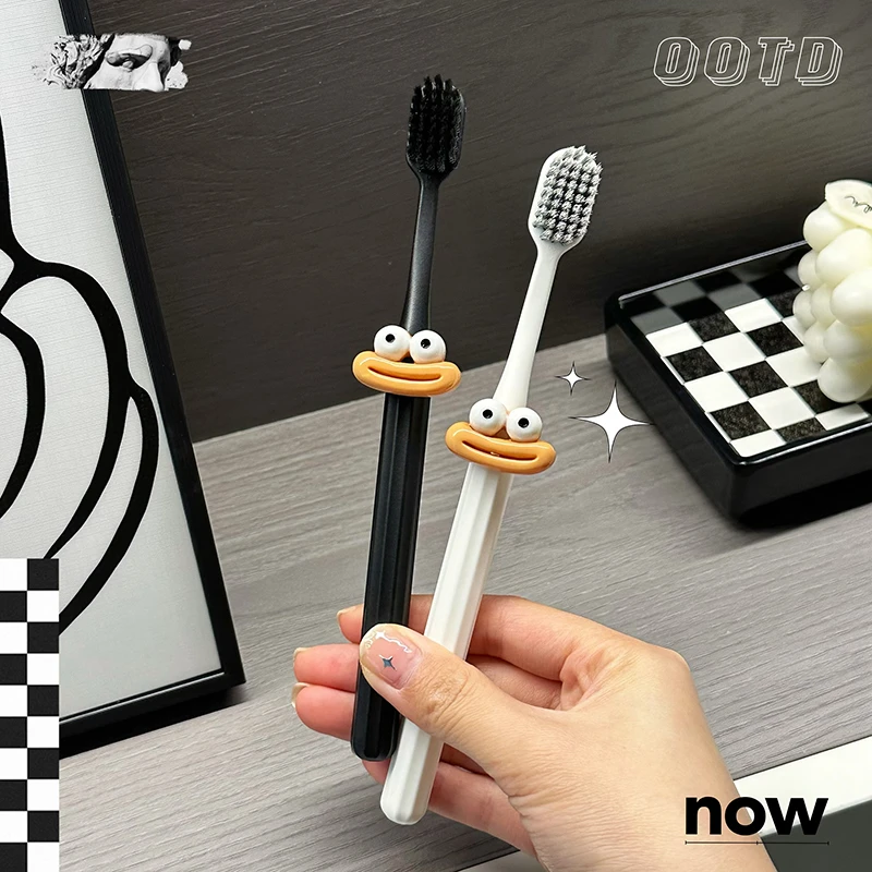 情侣牙刷一对软毛宽头成人男女家用牙缝刷口腔清洁护齿可爱创意