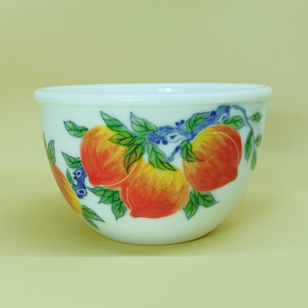 景德镇釉下五彩手工手绘柴窑烧制陶瓷主人杯单杯大缸杯（鸿福齐天）