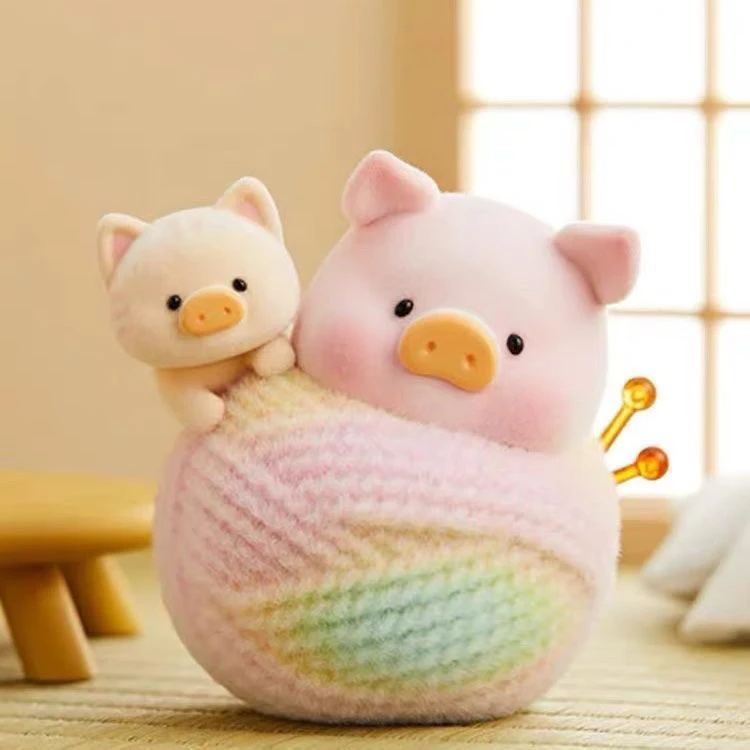 【拆盒】正版lulu猪网红罐头猪经典系列3猪咪的休闲日盲盒手办公仔