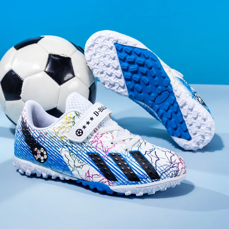 2025新款猎鹰儿童足球鞋男童小学生魔术贴tf碎钉防滑耐磨训练鞋