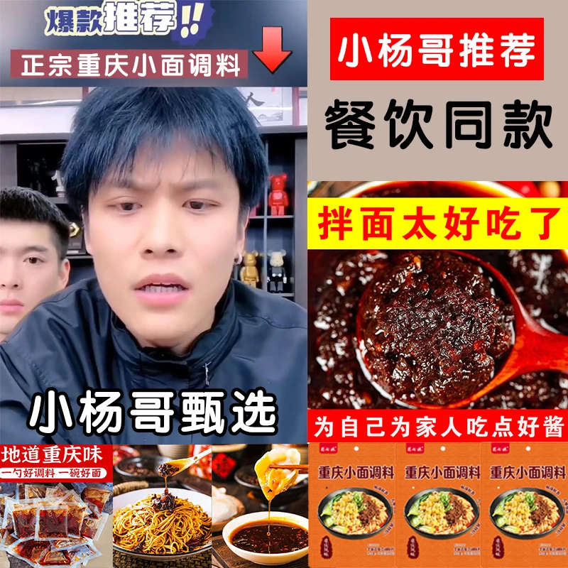 重庆小面调料拌面酱麻辣面担担面汤面煮面拌面拌饭调料小袋装30g