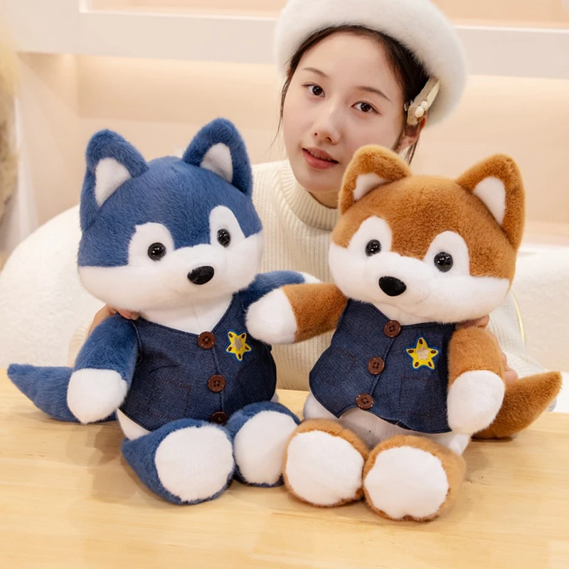 小狐狸玩偶森林跑跑公仔毛绒玩具女生床上睡觉抱玩偶娃娃生日礼物