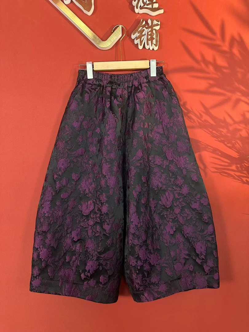 （蒲公英棉裤）八分裤/时尚裤/花苞裤/外穿/秋冬/复古/百搭