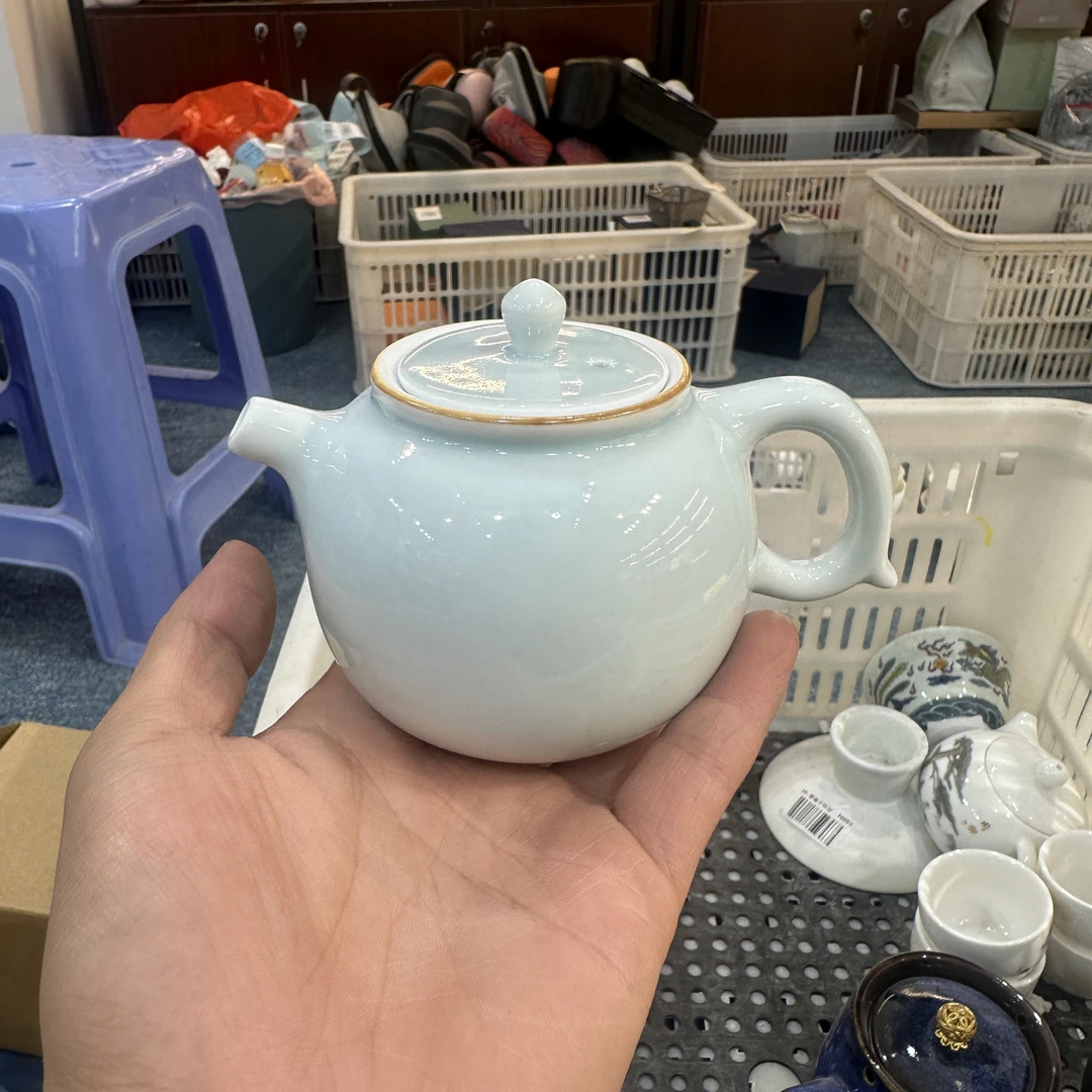 友名陶瓷 青瓷如意壶精美家用泡茶壶-4155