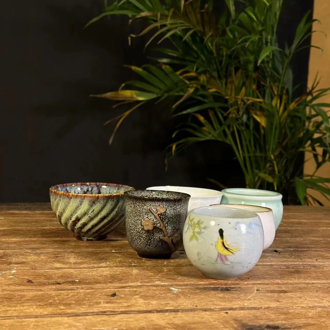 友名陶瓷  杂款主人杯 茶杯品茗杯（一个）-@@1756
