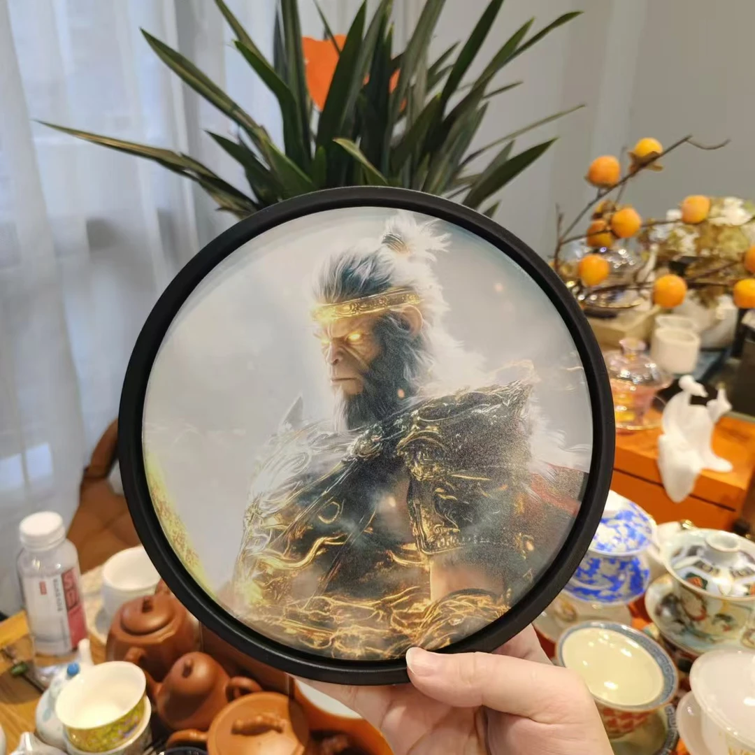 秋香茶具 黑神话悟空圆形速干吸水茶盘干泡台茶壶小托盘干泡盘-