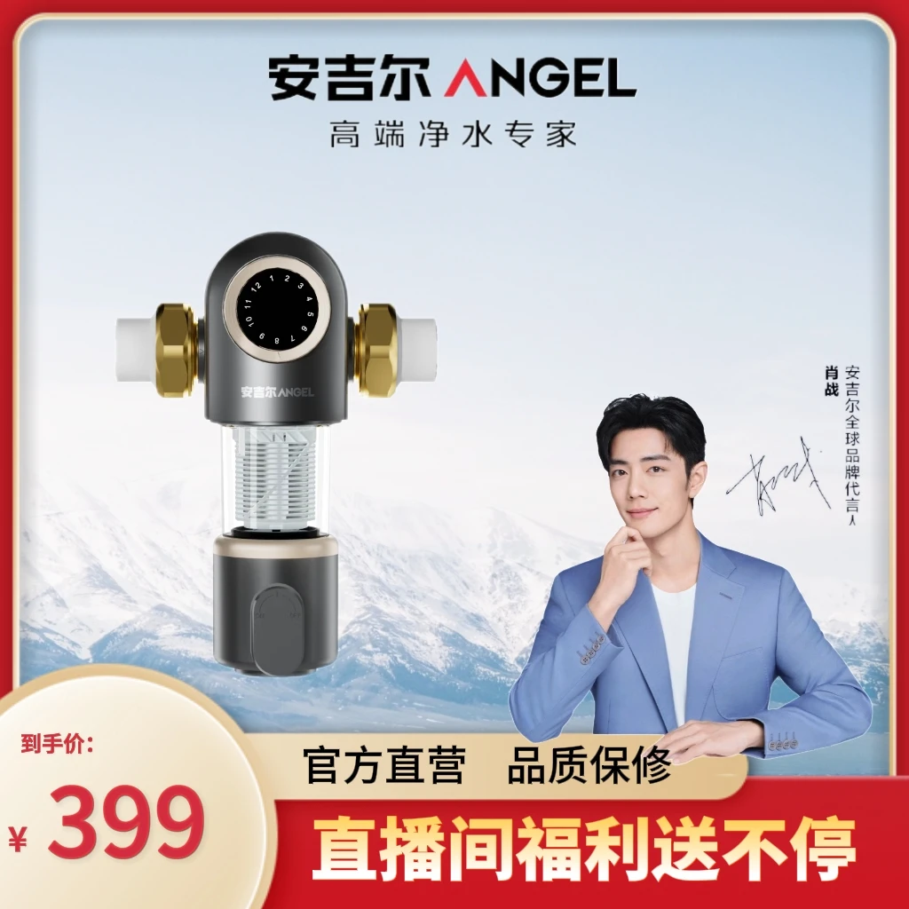 Angel/安吉尔J3524全屋净水反冲洗过滤器家用前置清洗净化大通量